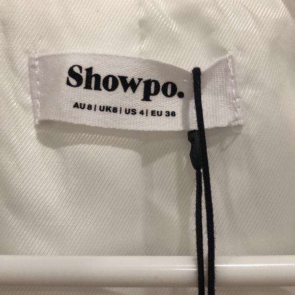 Showpo NWT Haidy Single Breasted Boyfriend Blazer in White 🤍🤩 - Picture 8 of 14